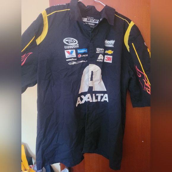 Jeff Gordon Axalta Nascar Racing Pit Crew Button Up Shirt size 2xl - Picture 2 of 8